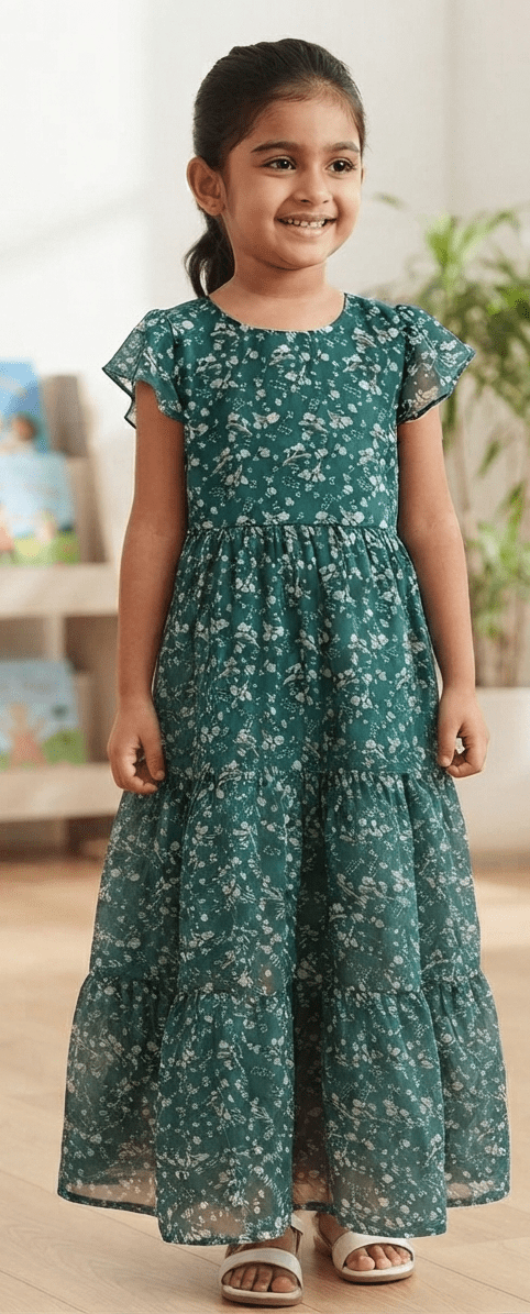 Gemini_Generated_Image_aqclooaqclooaqcl Kids Frock - Image 1