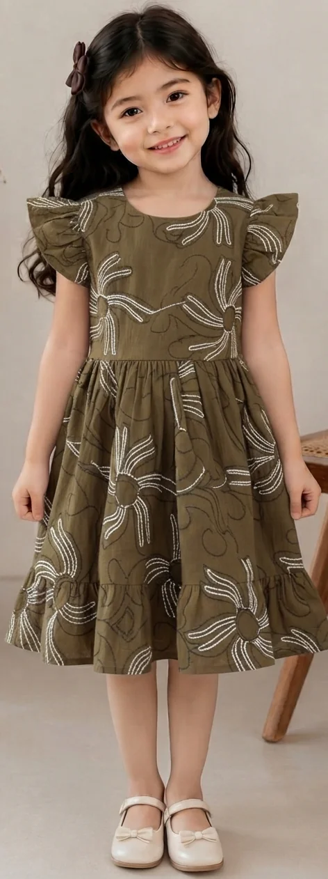 Gemini_Generated_Image_heunaoheunaoheun (1) Kids Frock - Image 1