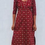 Slitted Top Plus Bottom-Maroon