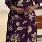 vatikan silk Slitted Top Plus Bottom-Vine