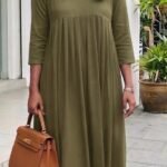 Feeding Top Plus Bottom With Two Side Zip-Olive green