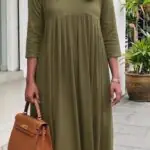 Feeding Top Plus Bottom With Two Side Zip-Olive green