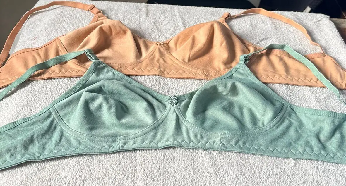 Baniyan Bra-2(light green+cream) - Image 2