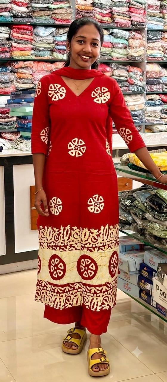 WhatsApp Image 2026-07-24 at 1.00.48 PM Slitted Top-Red - Image 1