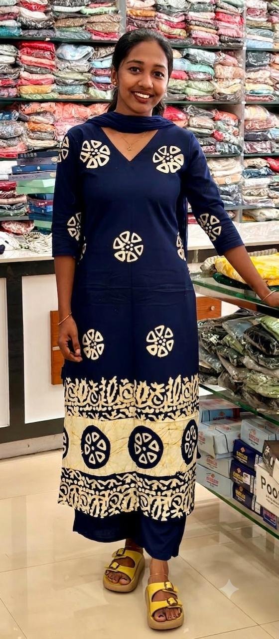 WhatsApp Image 2026-07-24 at 1.00.57 PM Slitted Top-Navy - Image 1