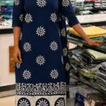 Slitted Top-Blue