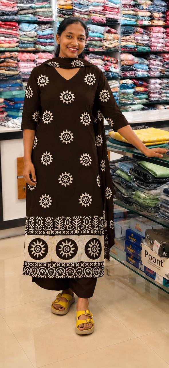 WhatsApp Image 2026-07-28 at 2.44.34 PM Slitted Top-Dark Brown - Image 1