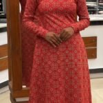 A Line Full Sleeve Top -Red