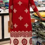 Feeding Slitted Top with two side zip-Red