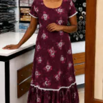 Feeding Home Wear-Berry Maroon