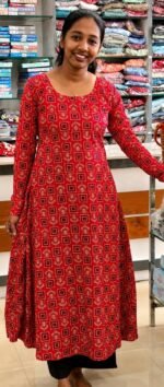 A Line Full sleeve Top-Red