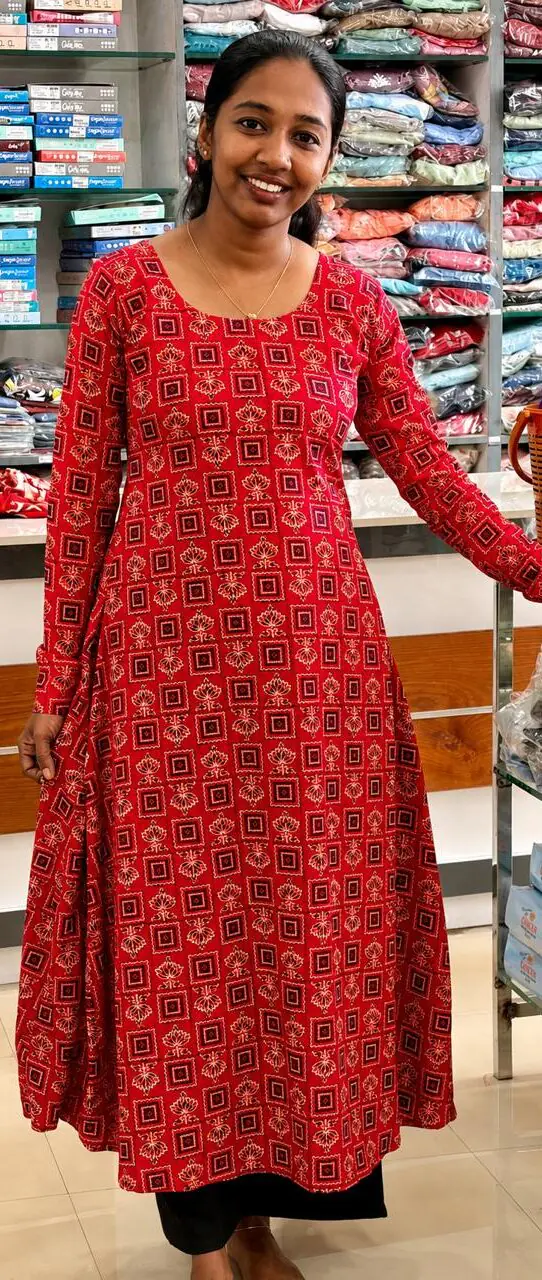 Feeding A Line Full sleeve Top-Red - Image 1