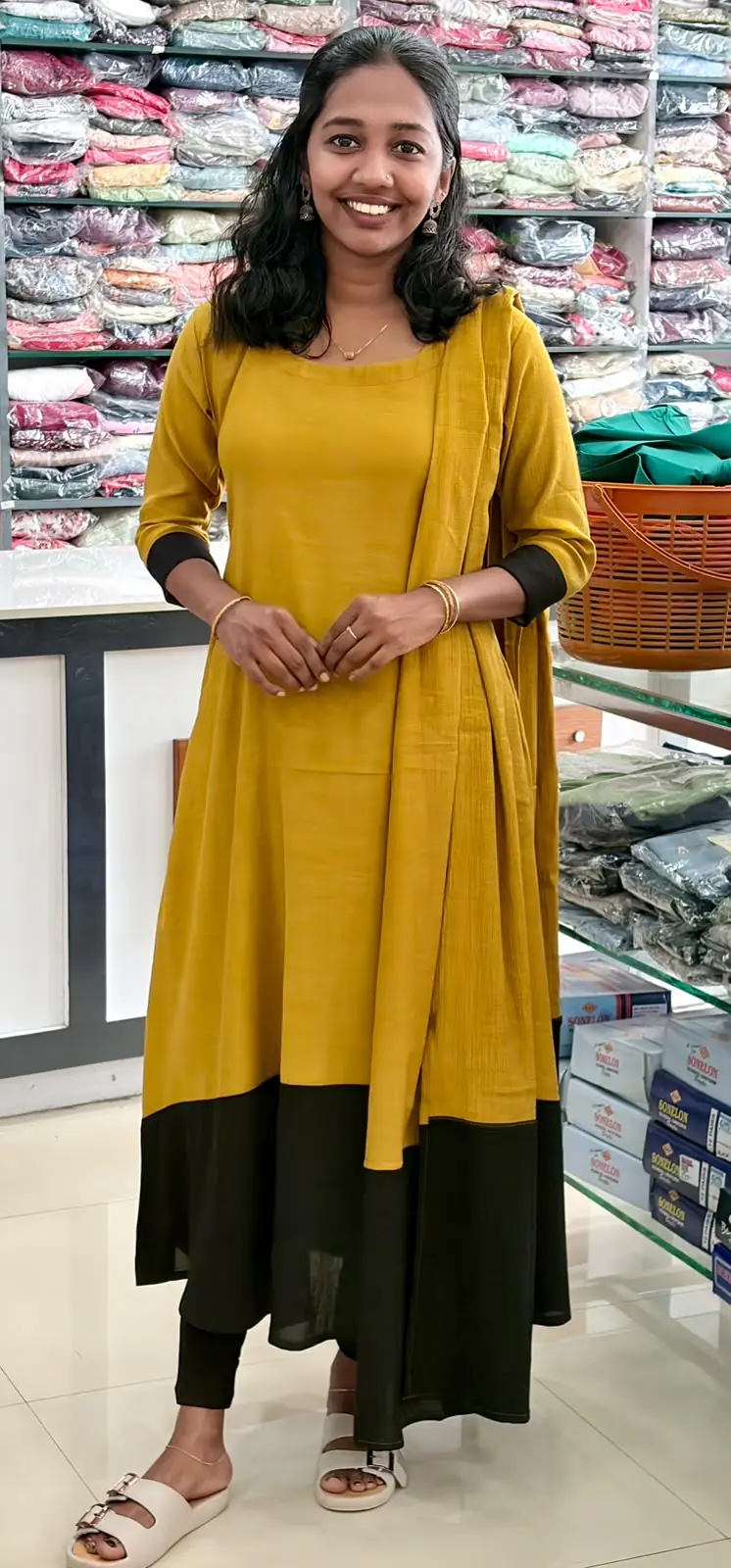 WhatsApp Image 2026-08-05 at 11.14.06 AM A Line top with Duppatta - Image 1