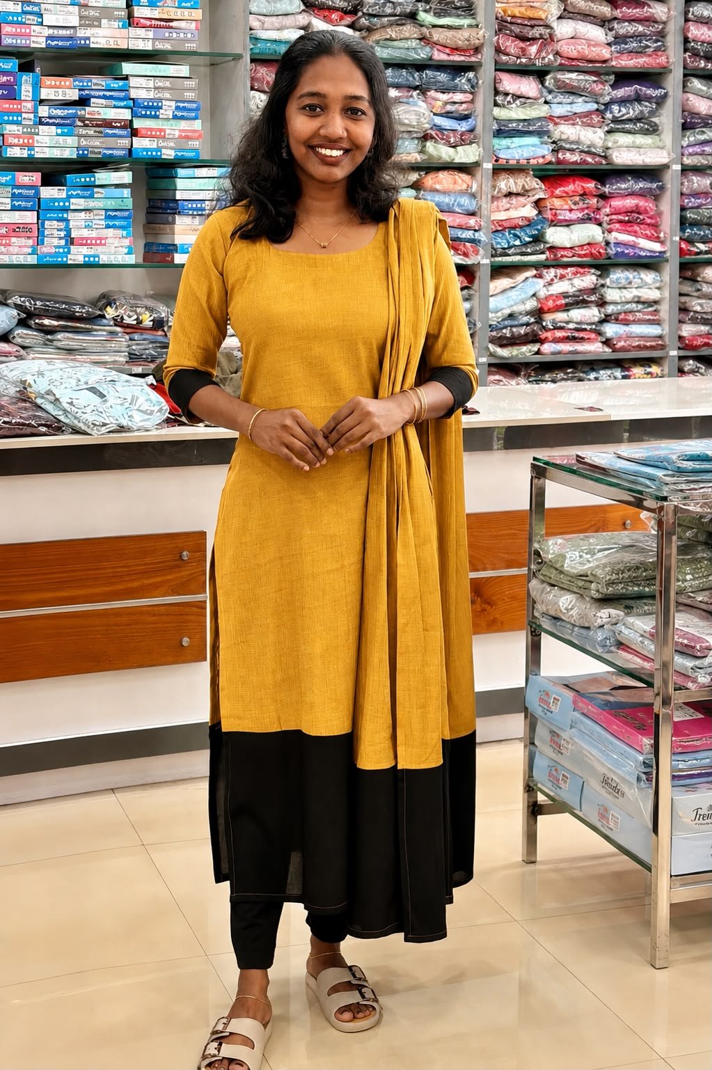 WhatsApp Image 2026-08-06 at 11.50.39 AM Slitted top With Duppatta-Y - Image 1