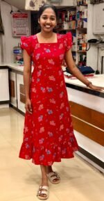 Feeding Home Wear-Cherry Red
