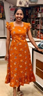 Feeding Home Wear-Terracotta Orange