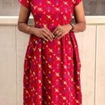 Feeding Home Wear With Zip-Cherry Red