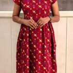 Feeding Home Wear With Zip-Maroon