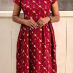 Feeding Home Wear With Zip-Maroon