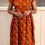Feeding Home Wear With Zip-Terracotta Orange