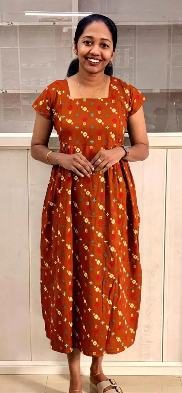 WhatsApp Image 2026-08-20 at 12.59.56 PM Feeding Home Wear With Zip-Terracotta Orange - Image 1
