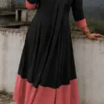 A-line top with lining & dupatta