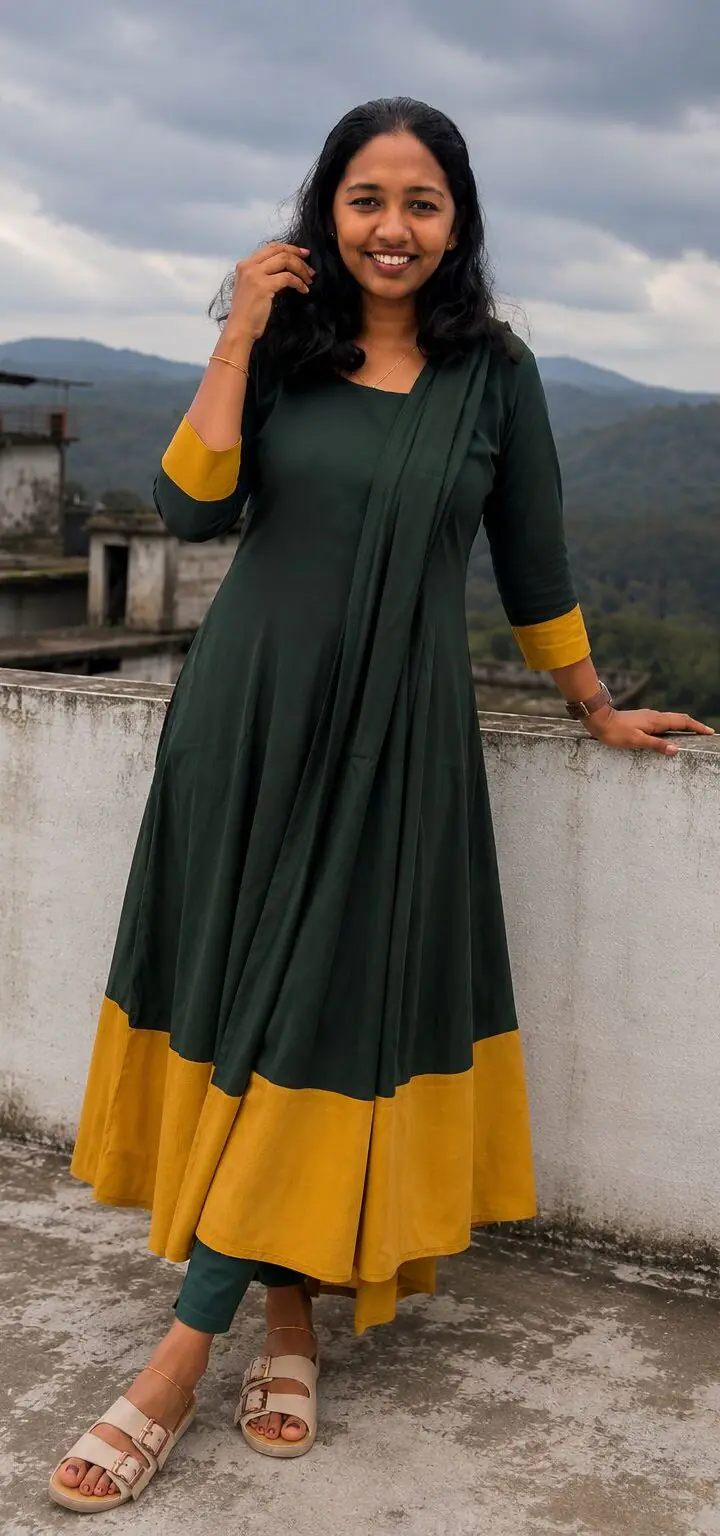 WhatsApp Image 2026-08-27 at 7.45.21 AM A-line top with lining & dupatta - Image 1