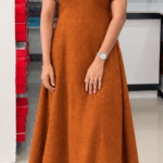 A Line Top With Collar