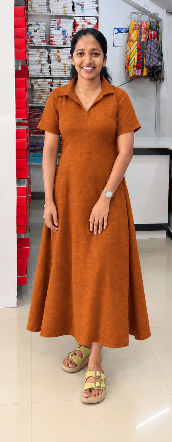 A Line Top With Collar - Image 1