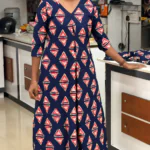A Line Kurthi-Navy