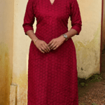 Hakkoba Slitted Top-Maroon(with Lining)
