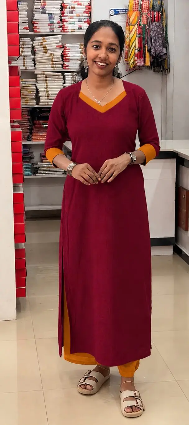 Slitted Top Plus Bottom-m(with lining) - Image 1