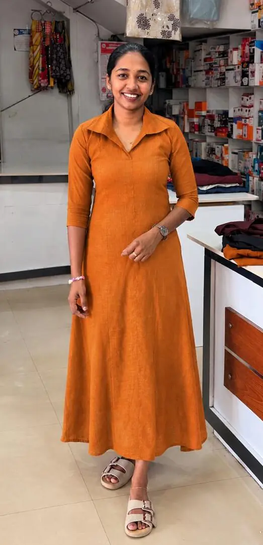 A Line Top With Collar-ywith lining - Image 1