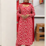 Bathik print slitted Top