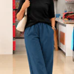 Cotton Pant-Teal blue