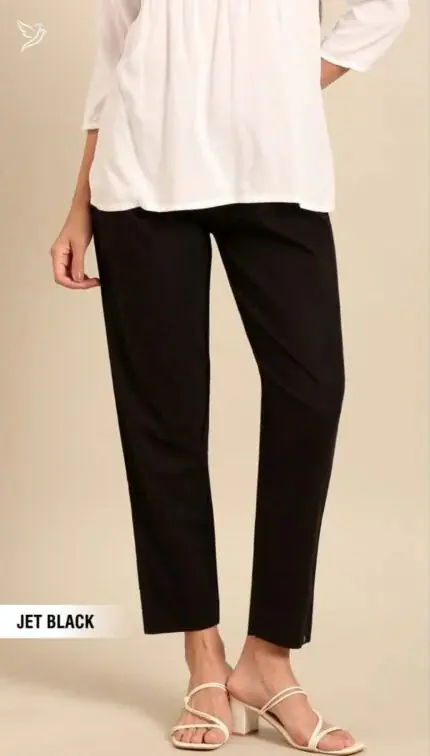 Twin Birds Cotton pant-Black - Image 1