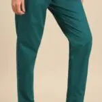 Twin Birds Cotton pant-Teal Deal