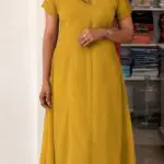 A Line Georgette panel Cut Top-Y