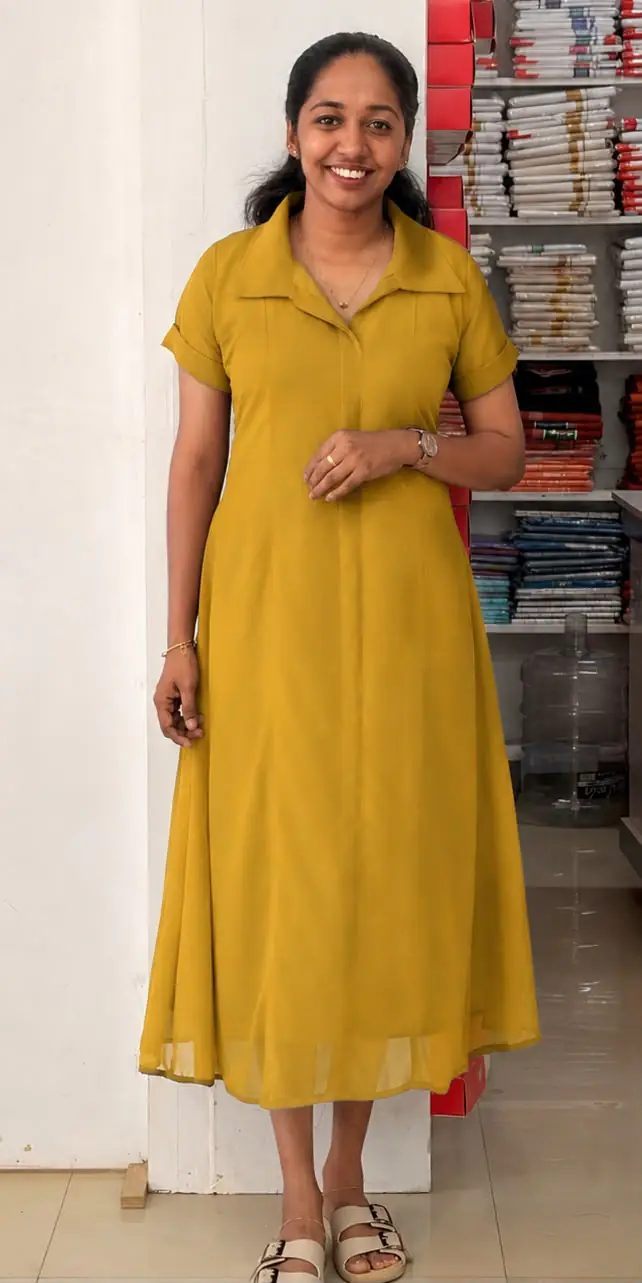 WhatsApp Image 2026-10-05 at 6.57.40 PM A Line Georgette panel Cut Top-Y - Image 1
