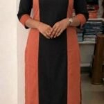 Georgette Slitted Top(b+p)