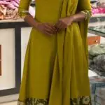 A-line top with lining&Duppatta