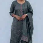Slitted Top Plus Bottom With Duppatta