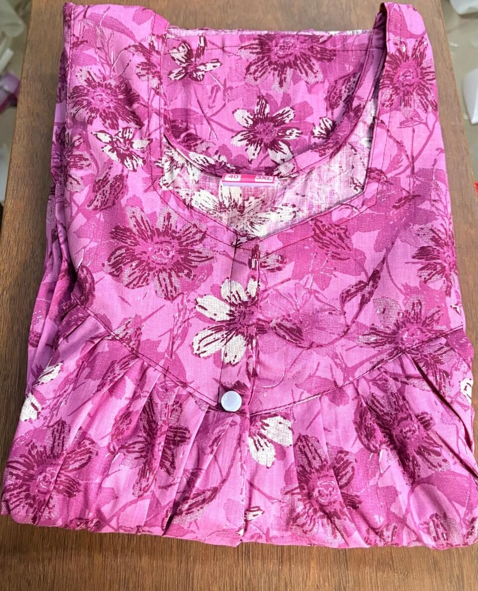 WhatsApp Image 2026-10-22 at 4.40.10 PM Pleated Nighty - Image 1