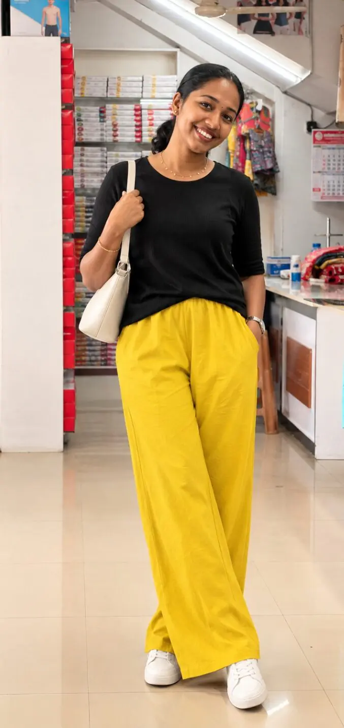 Cotton Pant-yellow - Image 1