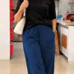 Cotton Pant-Navy