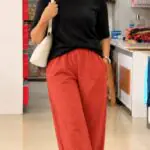 Cotton Pant-Burnt Orange
