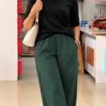 Cotton Pant-dark green